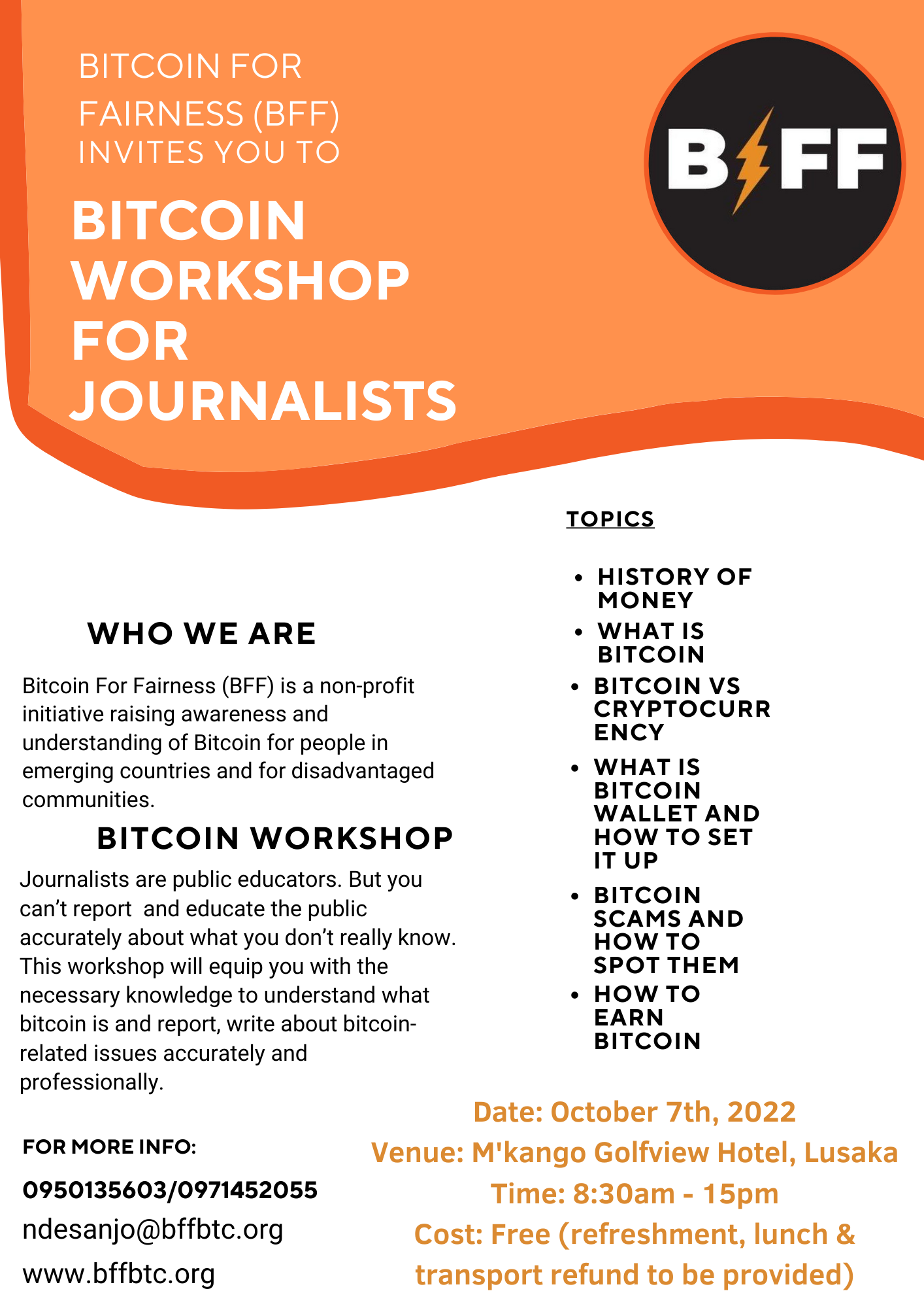 bitcoin workshop for journalists